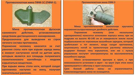 Виды лепестковых мин