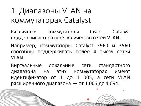 Конфигурация VLAN на коммутаторах