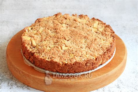 Овсяный пирог с яблоками