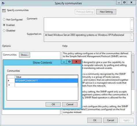 Перезапуск службы SNMP