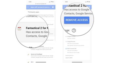 Подключение к учетной записи Google или Apple