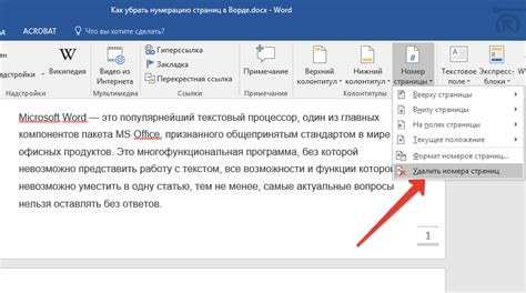 Подробная инструкция удаления справочных материалов в Word 2016