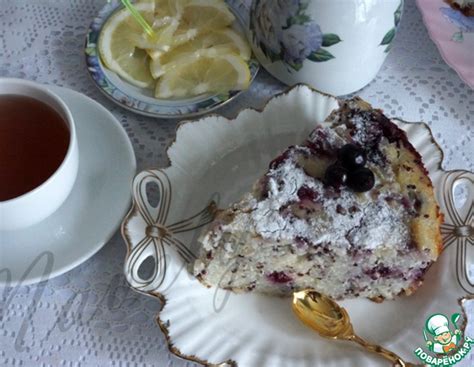 Рисовый пирог с ягодами