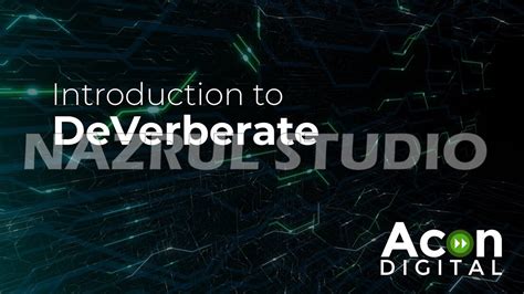 Установка плагина acon digital deverberate