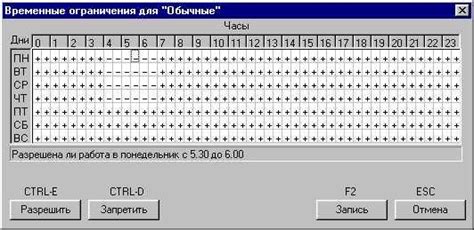 Шаг 5: Установка временных ограничений