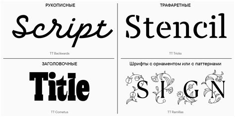 Шрифты и декоративные элементы для придания образу законченного вида